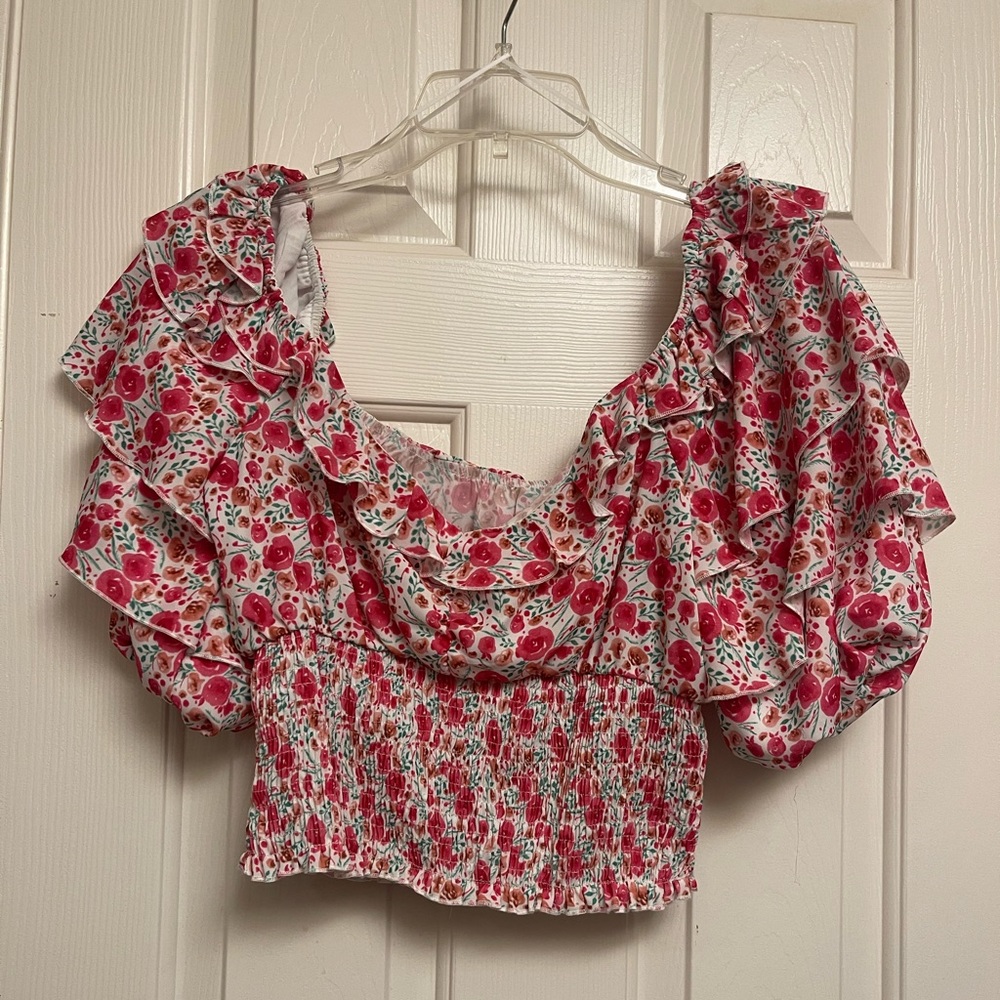 Floral crop top